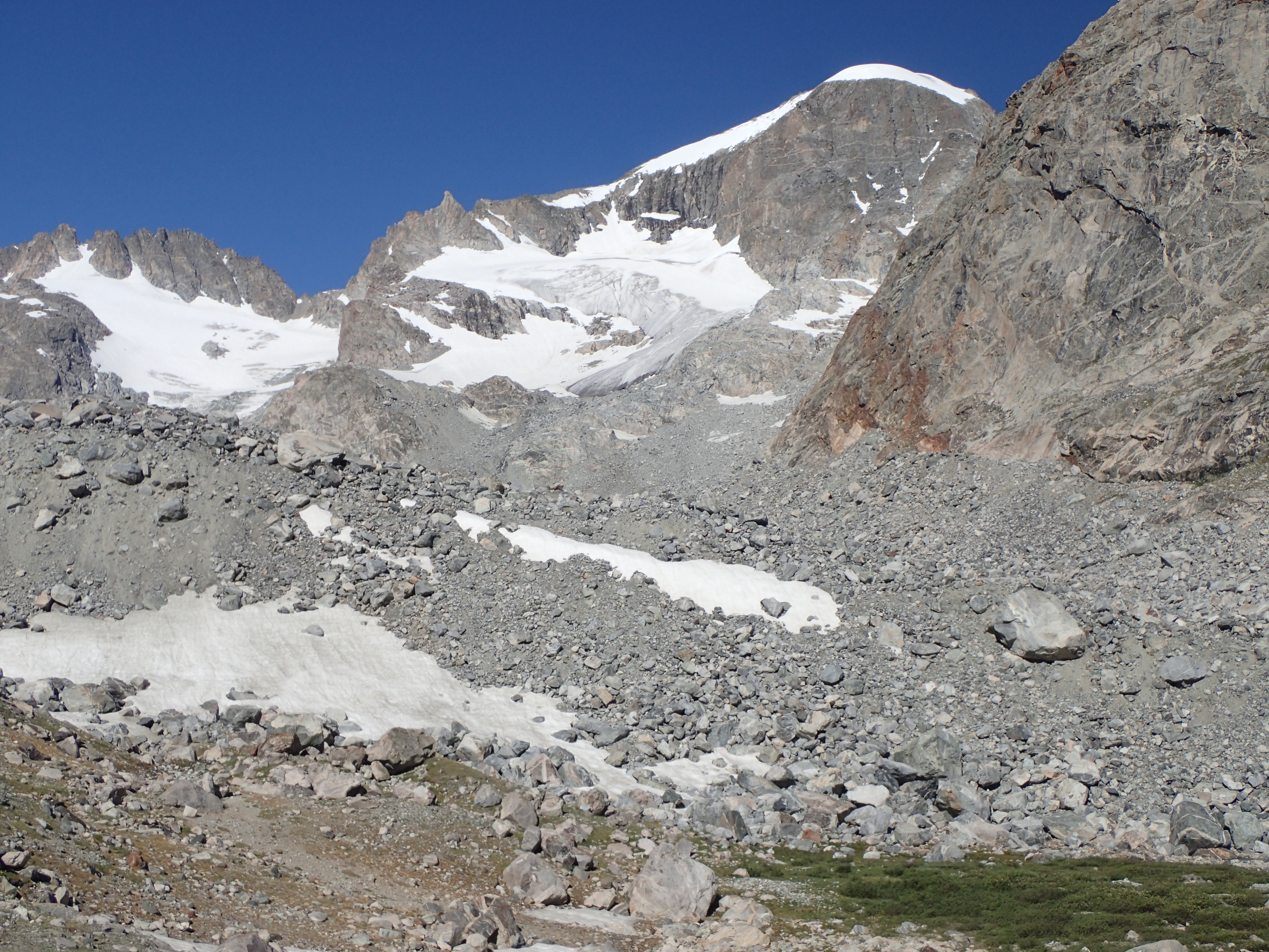 Gannett Peak with Gooseneck Glacier and Pinnacle
